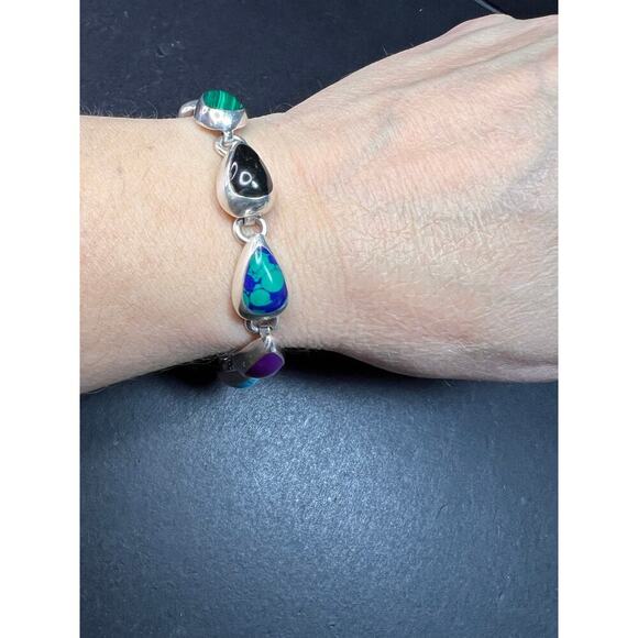 Vintage Taxco Mexico Sterling silver bracelet - Picture 6 of 16